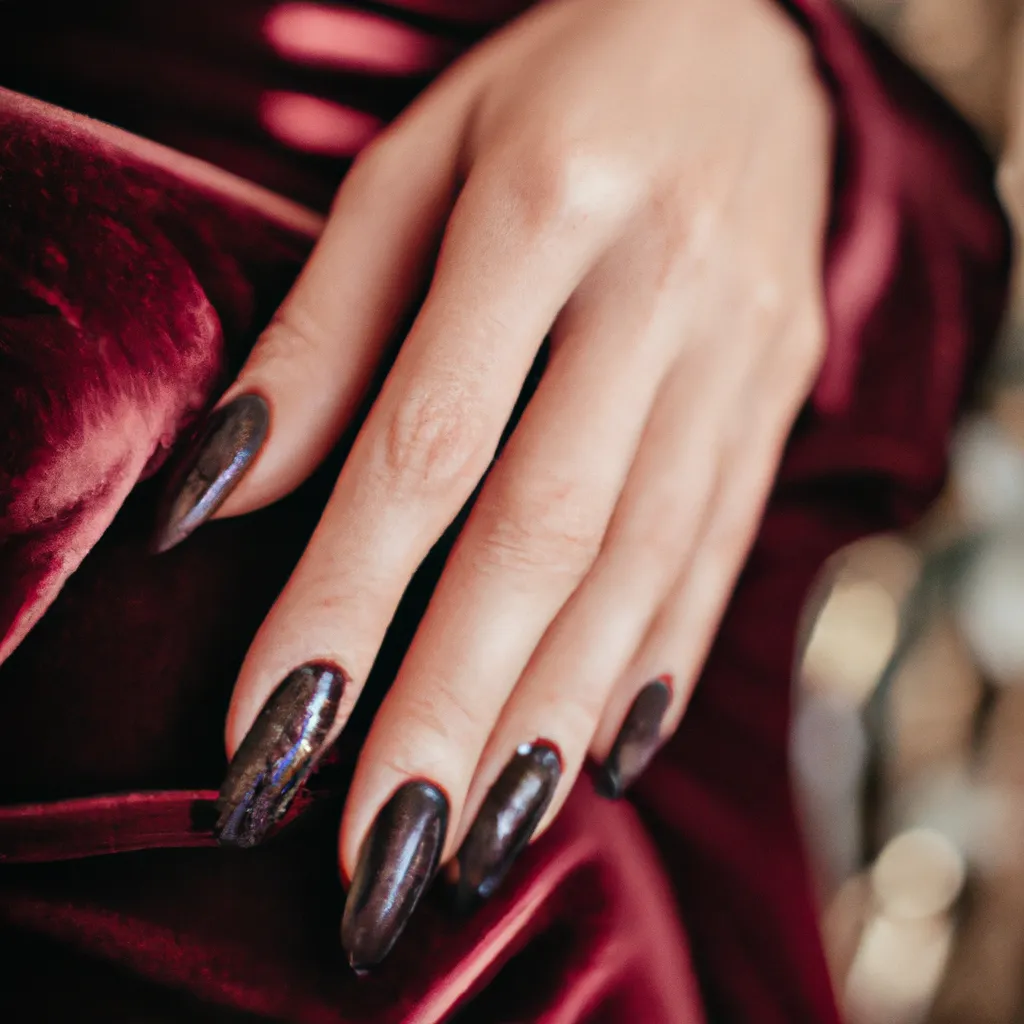 Jakie paznokcie do bordowej sukienki?