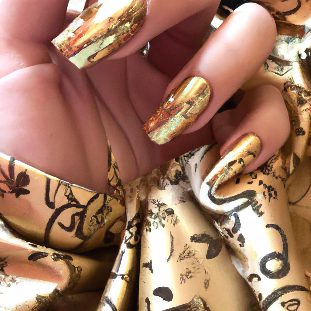 Jakie paznokcie do złotej sukienki